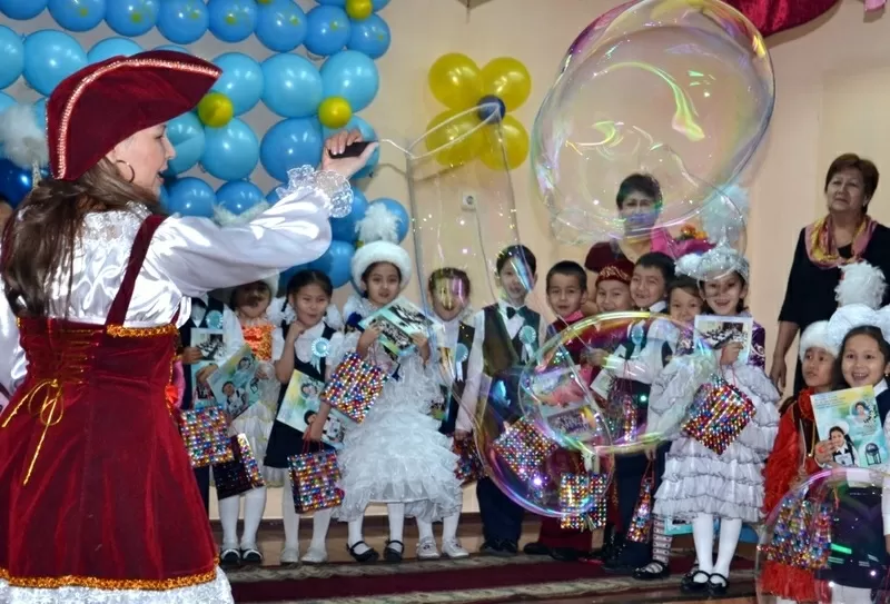 Клоуны,  Пираты,  Феи,  Шоу мыльных пузырей на казахском и русском языках 2