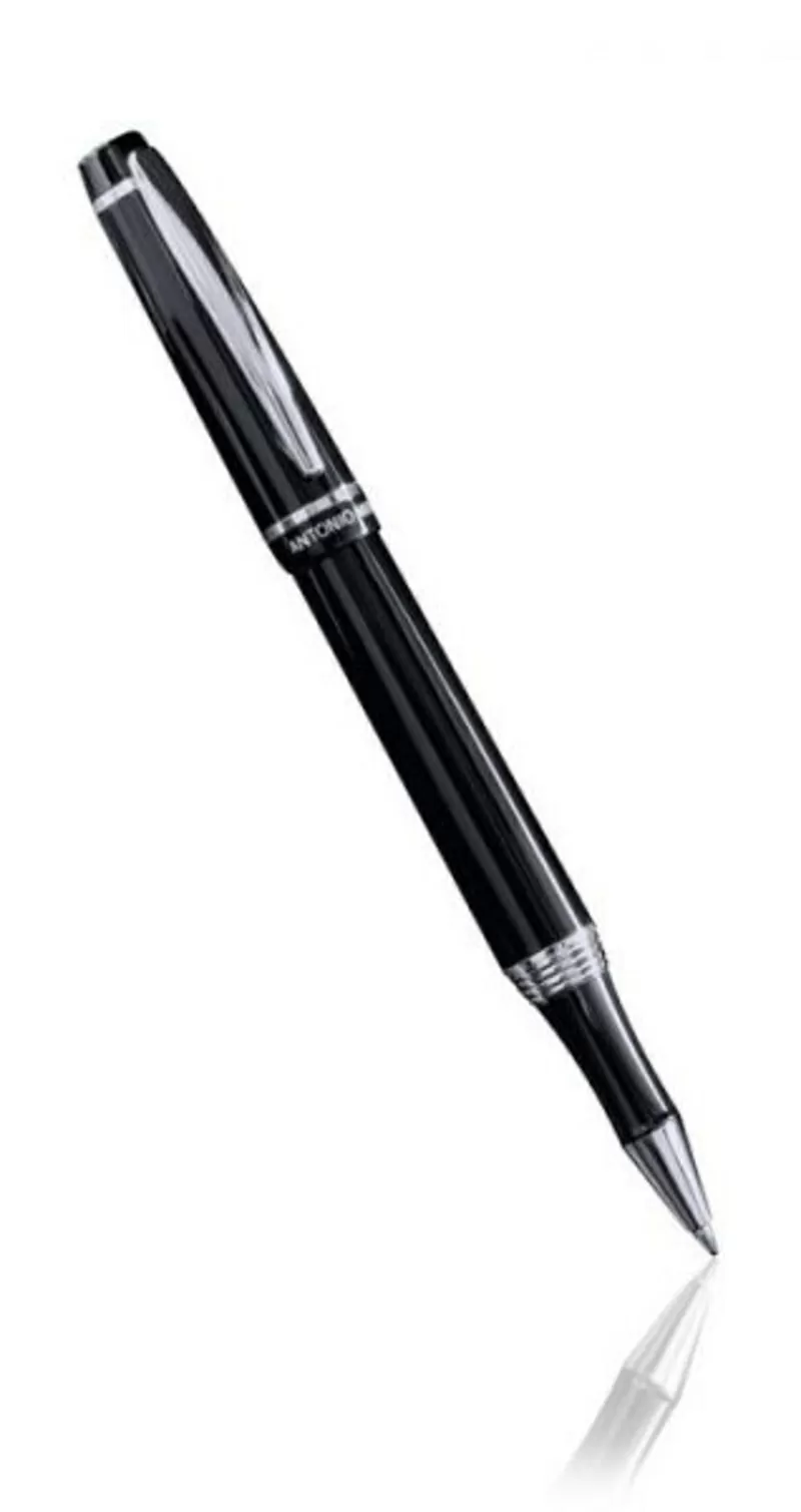 Ручка металлическая,  чёрная,  в футляре 