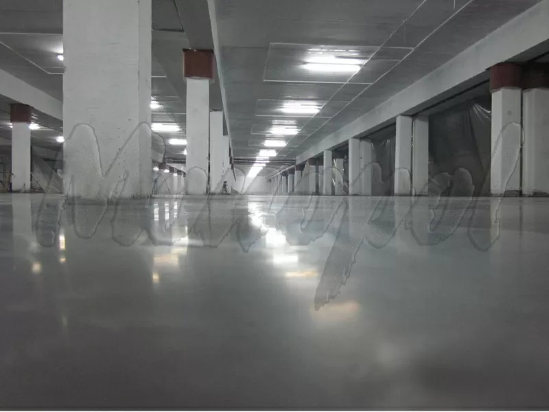 Устройство сухого упрочнения бетонной стяжки (топпинг для бетона)