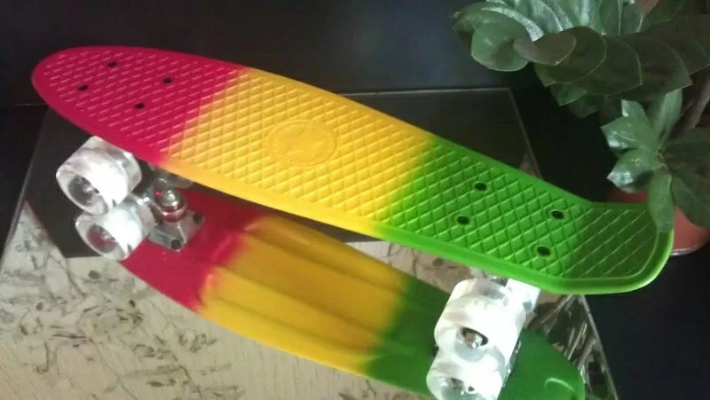 Пенни Борд Pennyboard Print со светящимися колесами