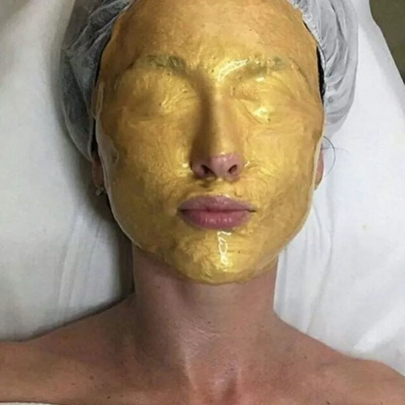 Альгинатная маска с золотом (гель + коллаген) 2