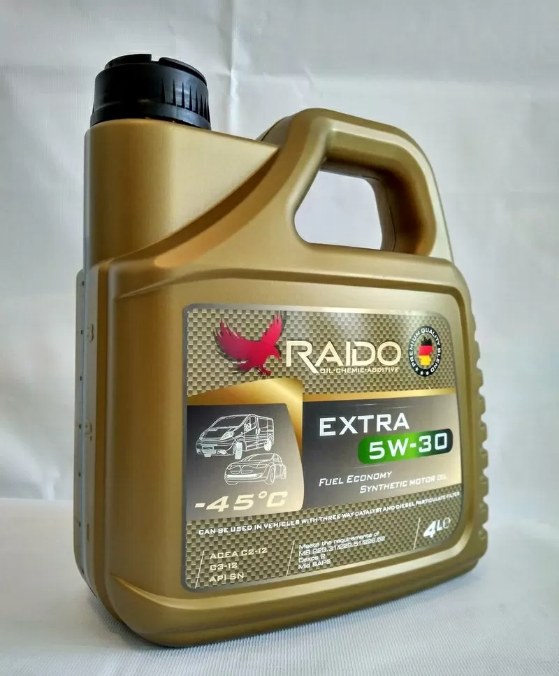 RAIDO Extra 5W-30 топливосберегающее универсальное полностью синтетиче