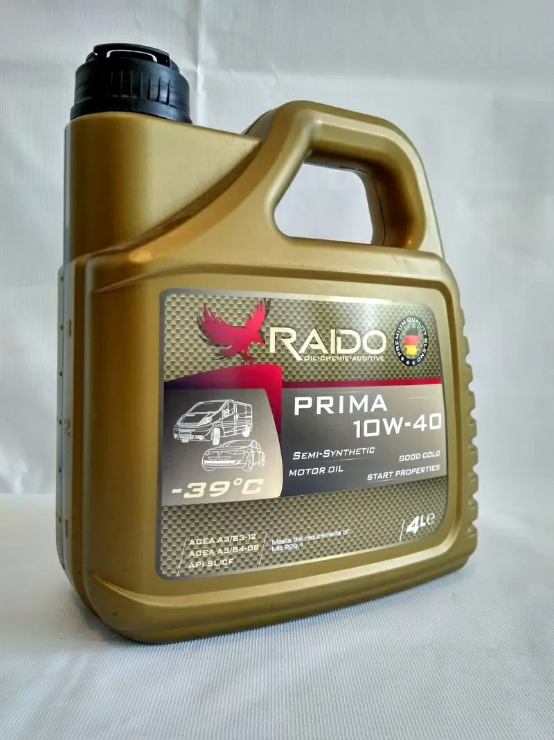 RAIDO Prima 10W-40 полусинтетическое моторное масло премиум-класса
