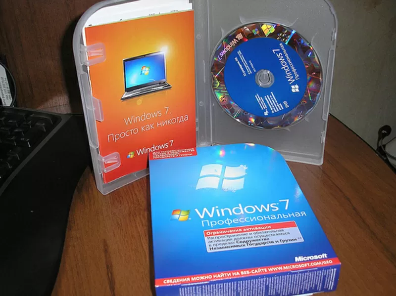 Microsoft Win 7  Professional Russian (СНГ) Box  32 64 Bit