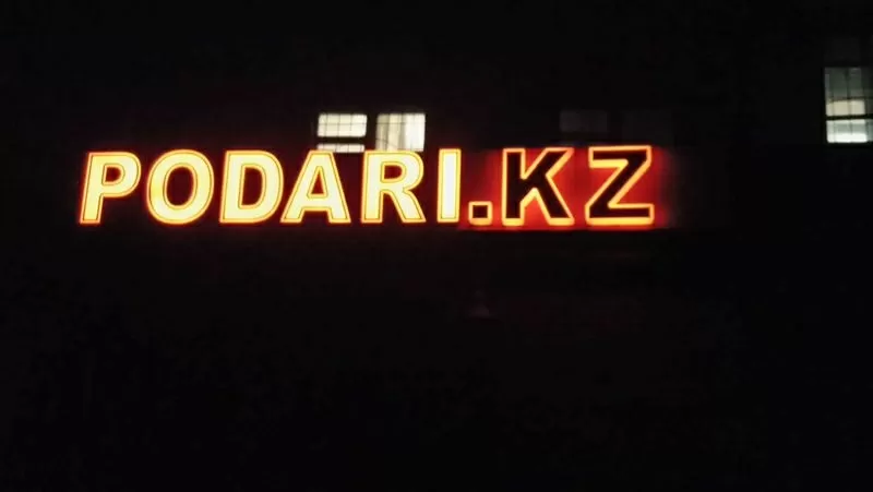 Объёмные световые буквы в Алматы 19