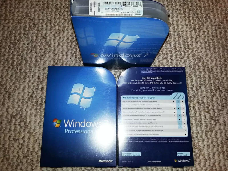 Windows 7 pro BOX 32/64 bt
