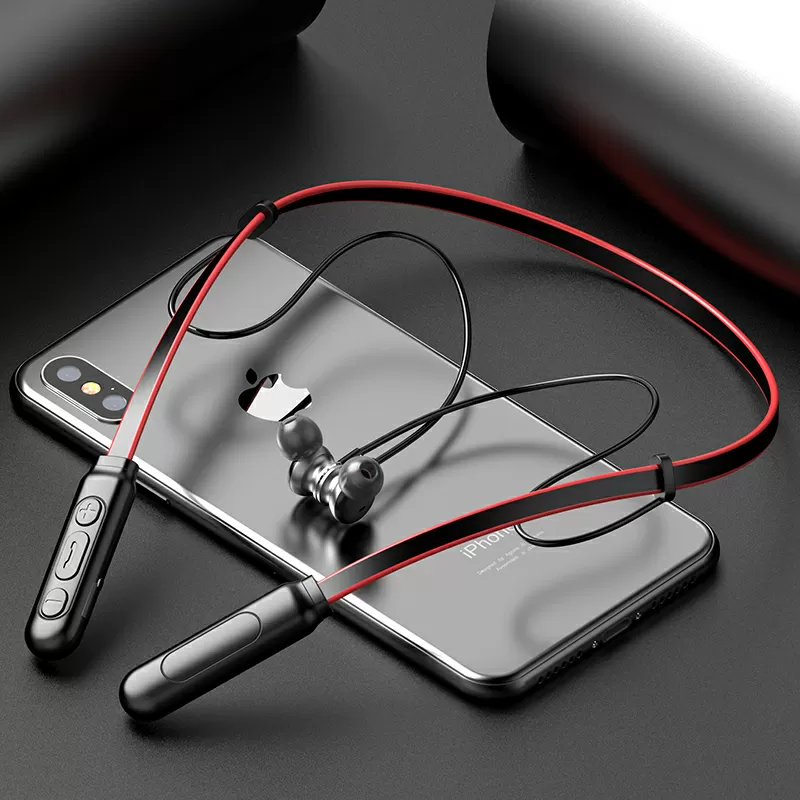 Беспроводные Bluetooth шейные наушники которые сложно потерять или сло 2