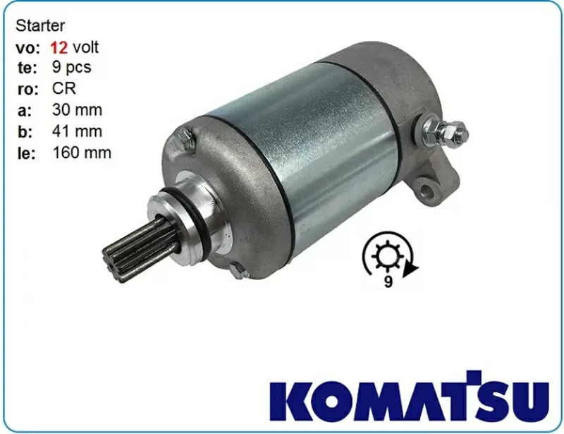 Стартер Komatsu Pc01,  pc01-1,  pc01-a