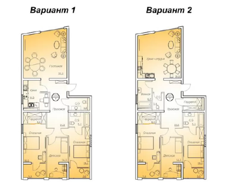 Продается 4 комнатная квартира в ЖК САКУРА ,  5 из 7 этажей  4
