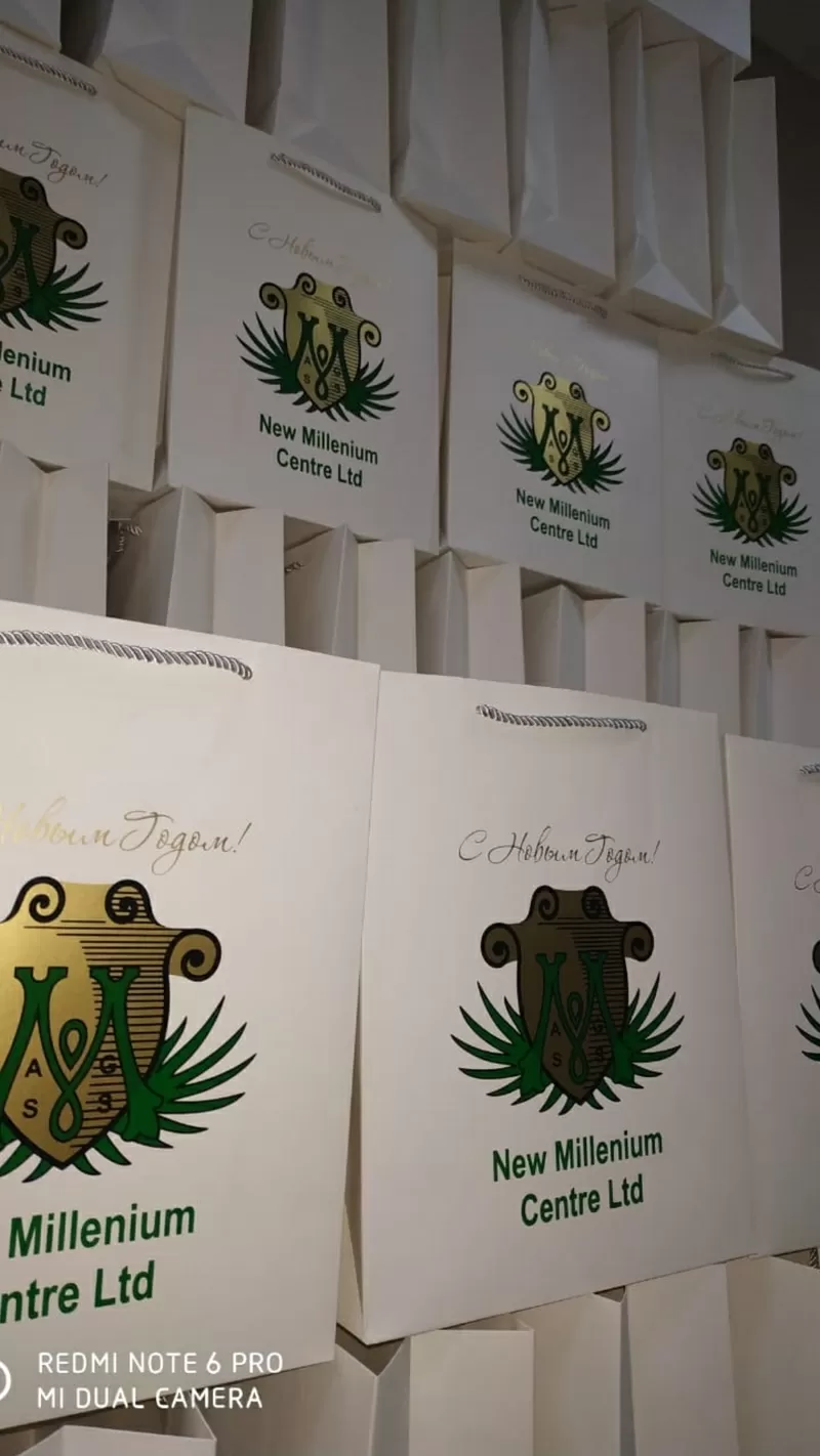 .Бумажные пакеты с логотипом Алматы 2
