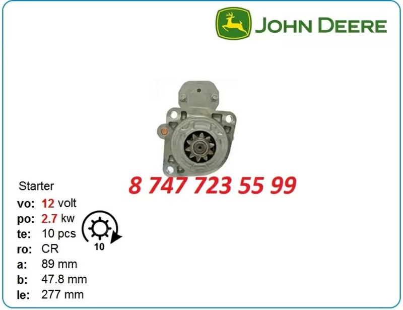 Стартер John Deere,  Bell,  Doosan 11.131.883