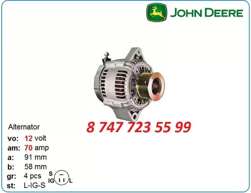 Генератор Komatsu 4d84,  Case 580b 100211-1470 3