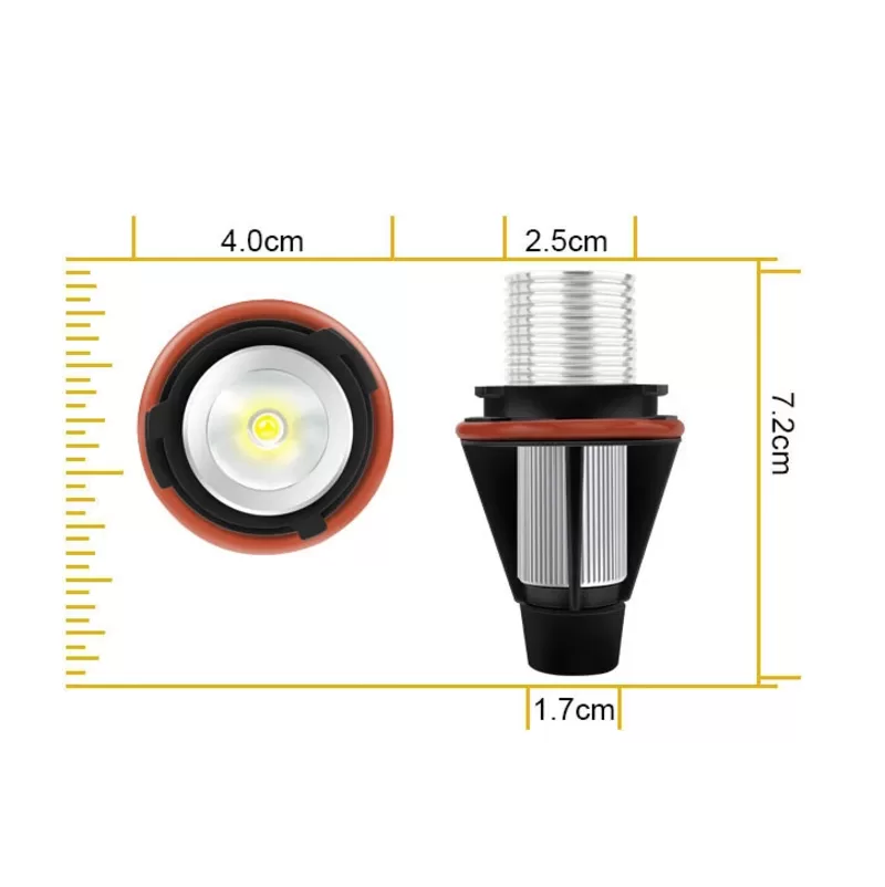 2 шт. светодиодные лампы «ангельские глазки» для BMW  по 10ватт лампа. Без ошибок. 2