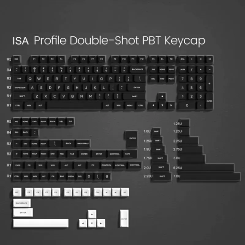  Кейкапы Double Shot PBT 189 Cherry Profile