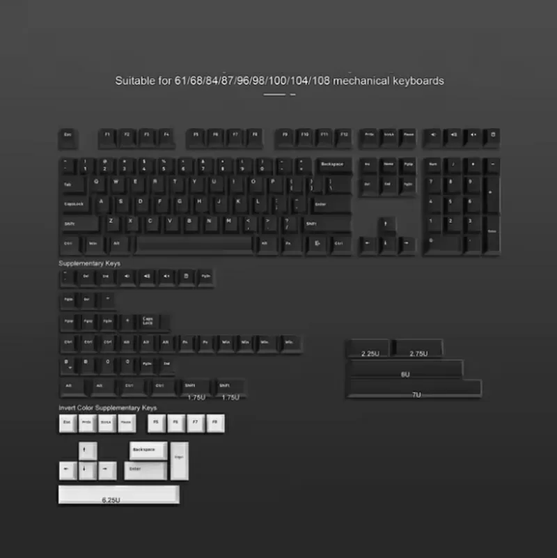  Кейкапы Double Shot PBT 168 Cherry Profile