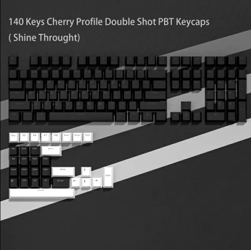 Кейкапы Double Shot PBT 140 Cherry Profile