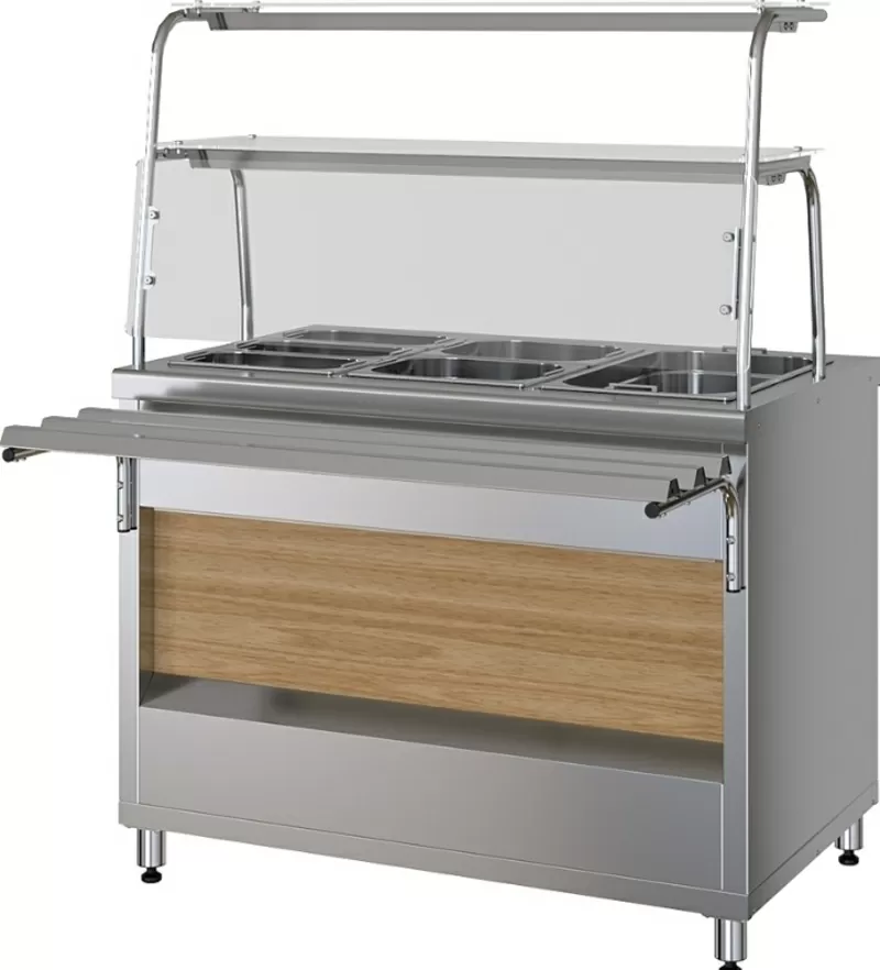 Прилавок-мармит Марихолодмаш ПМВЭ11 для вторых блюд Тип мармит для 2-х