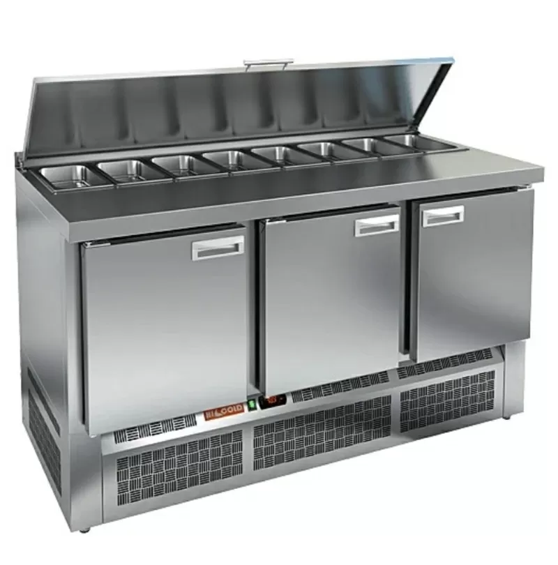 Стол для салатов HICOLD SLE1-111GN  (на заказ) используется на предпри