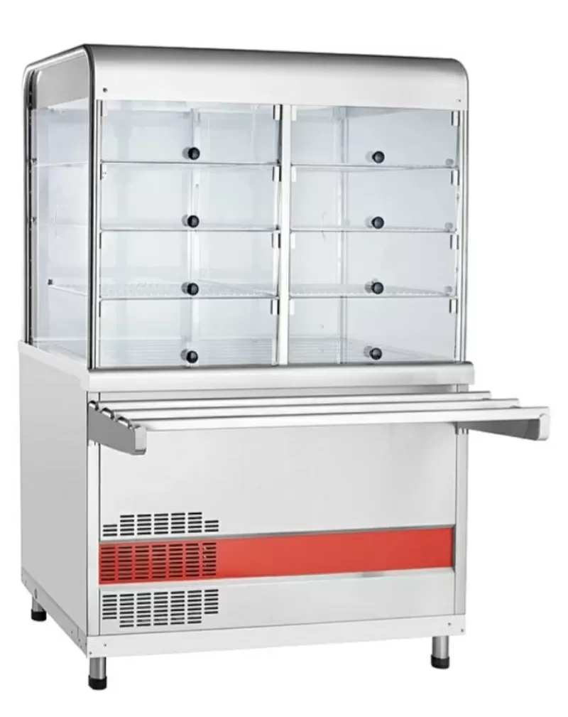 Прилавок-витрина Abat ПВВ(Н)-70КМ-С-НШ  (на заказ) используется в сост