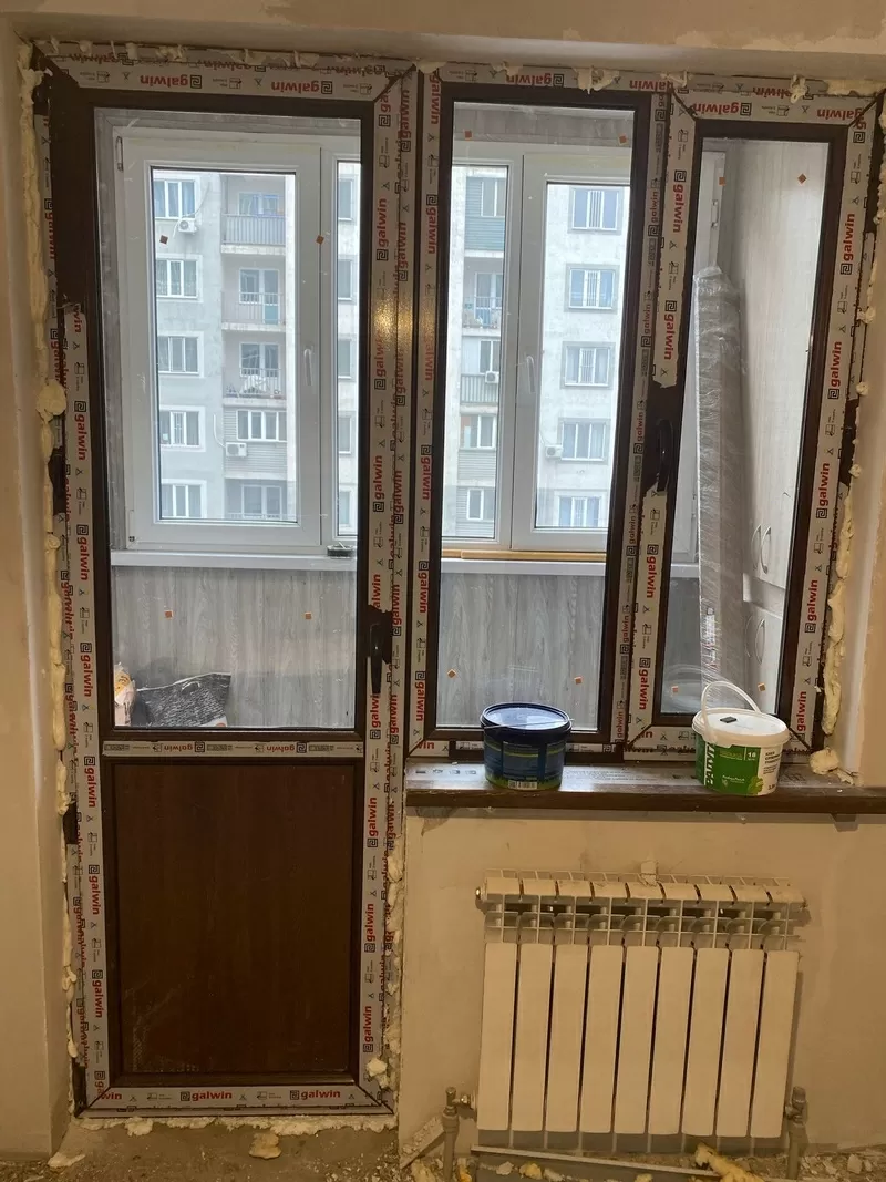 Пластиковые окна, двери, перегоородки, витражи Алматы. Гарантия 10 лет 3