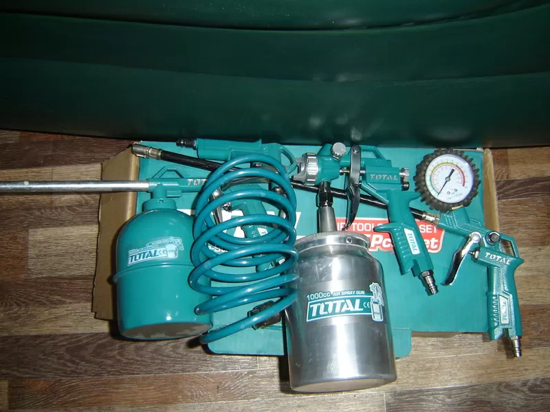 Набор пневмоинструмента (5 предметов) TOTAL. Новый! 4