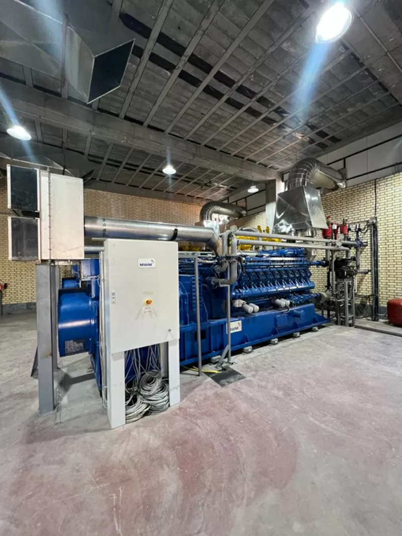 Б/У ГПД MWM 20202V12,  1, 2 Mвт,  когенерация,   2016 год