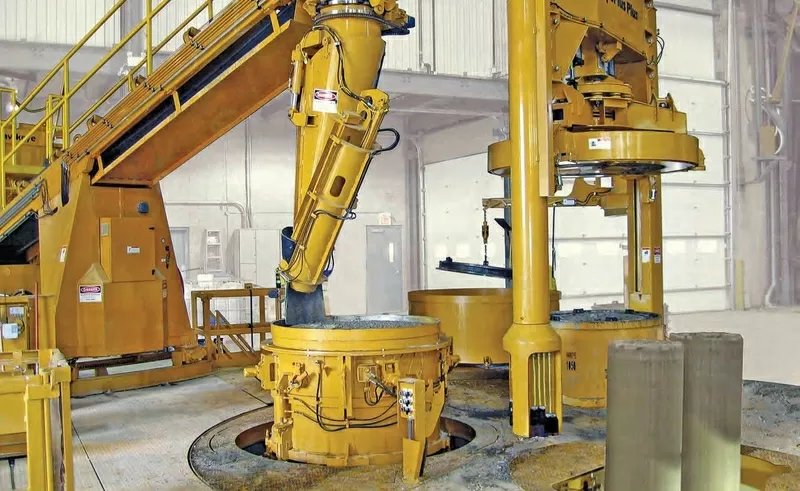 Оборудование для производства бетонных труб HawkeyePedershaab Серия Pi