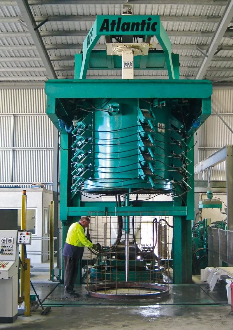Оборудование для производства бетонных труб,  ATLANTIC BFS.