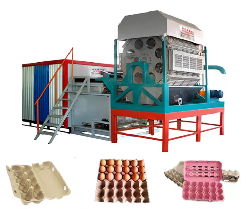 Линия для производства бугорчатых прокладок для яиц 