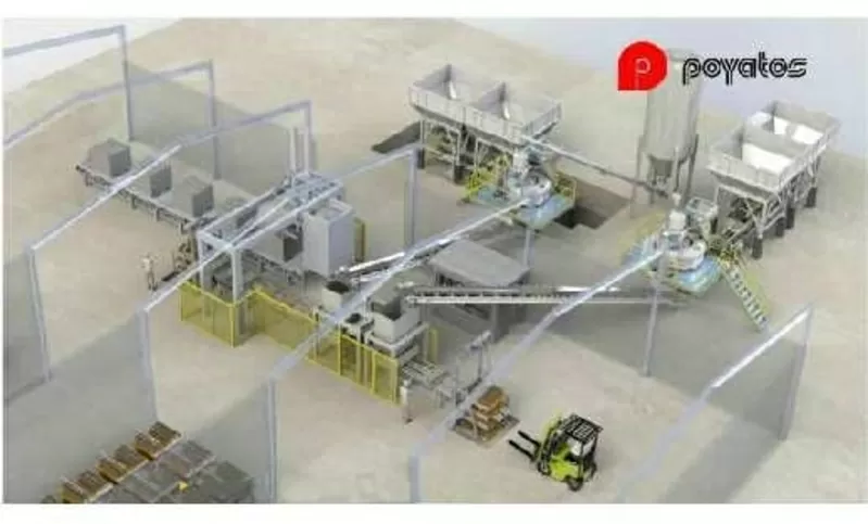 Б/У Автоматическую вибропрессовальную линию Poyatos Prima L с БСУ  7