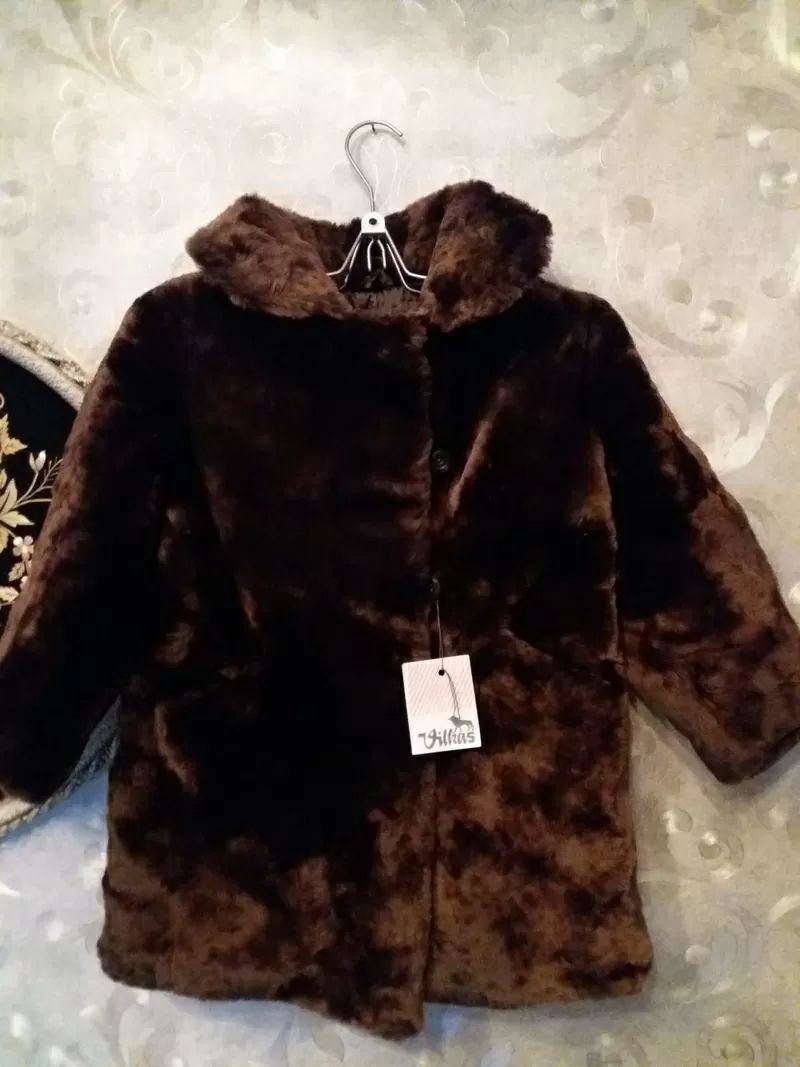 Продам детскую цигейковую Шубу новую Литва