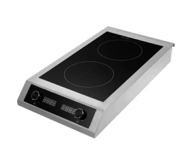 Плита индукционная 2-конфорки,  мощность 3500+3500 Вт Мощность: 2 конфо