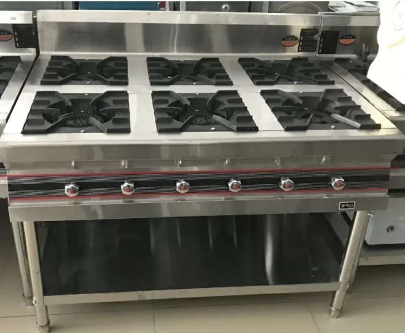 Плита промышленная газовая 6 конфорочная Длина - 116 см Ширина - 83, 5 