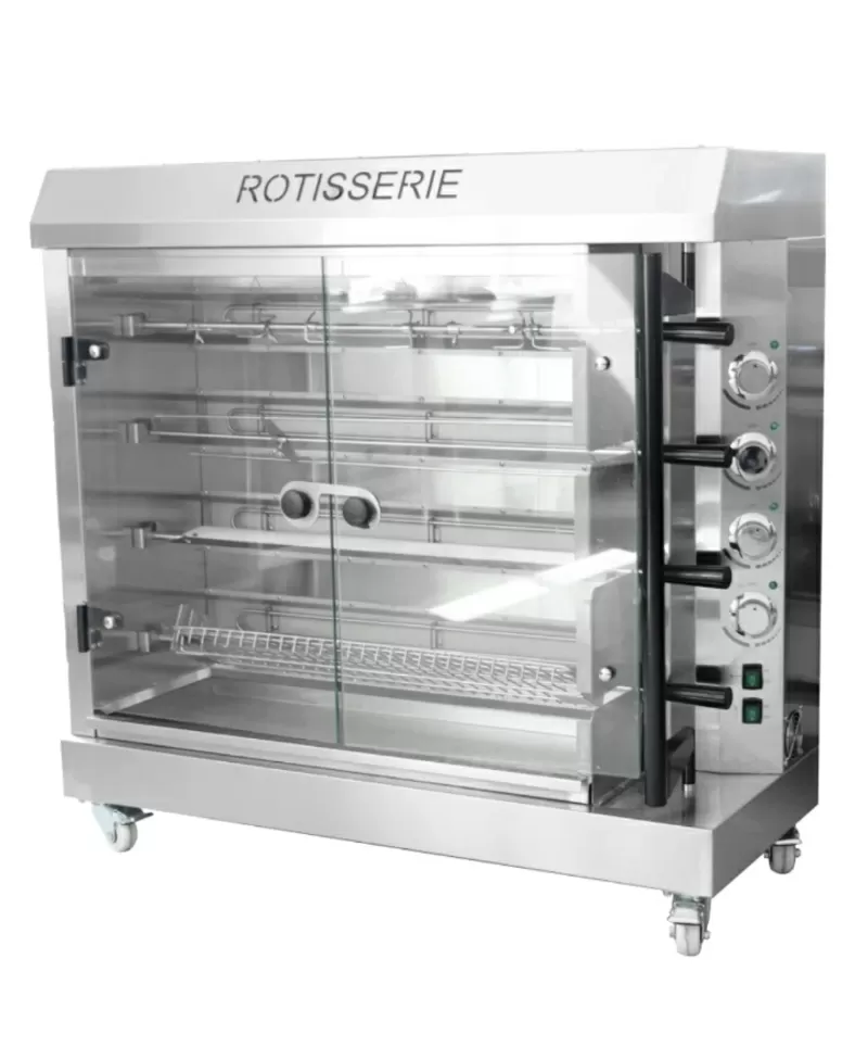 Гриль для кур на 4 вертела KJL-4E Характеристики Мощность: 8 кВт Габар