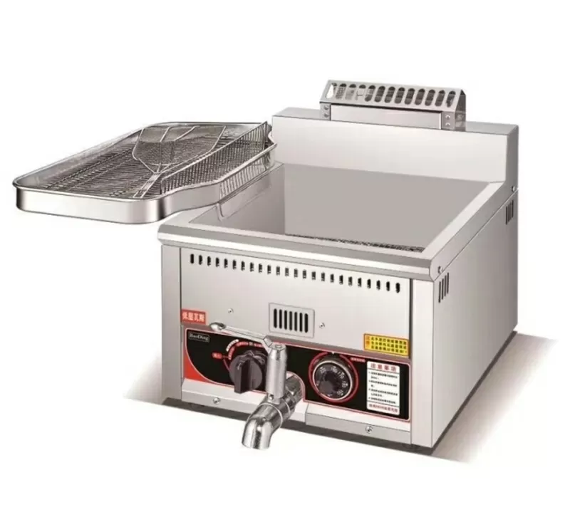 Фритюрница для фри и курицы. 12 литров газовый Модель: DBH-12LE Емкост