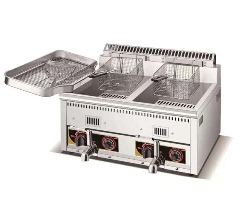 Фритюрница для фри и курицы. 12+12 литров газовый Модель: DBH-12LW Емк