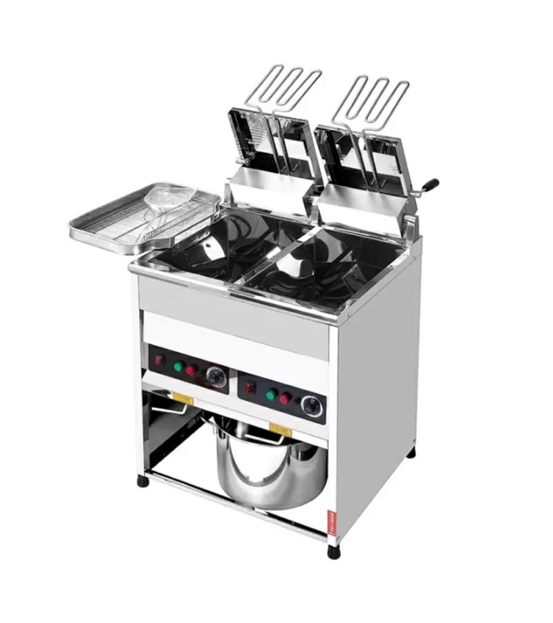 Фритюрница для фри и курицы 20+20 литров 380 В. Электрическая Модель: 