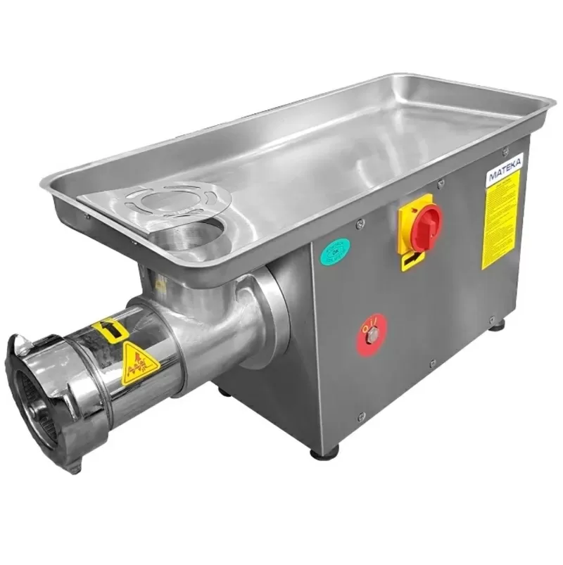 Мясорубка промышленная 400 кг/час. MATEKA Диаметр горловины мясорубки 