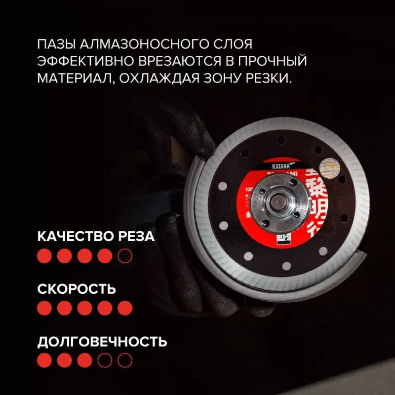 Алмазный отрезной диск-KATANA TSUNAMI LIGHT 3