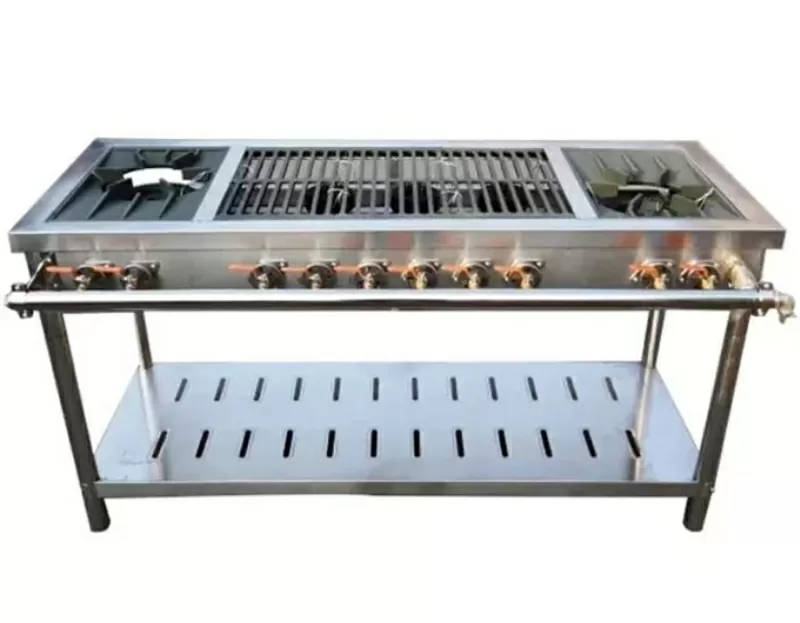 Газовая плита производственная  на 8 конфорок - для баров,  кафе,  ресто