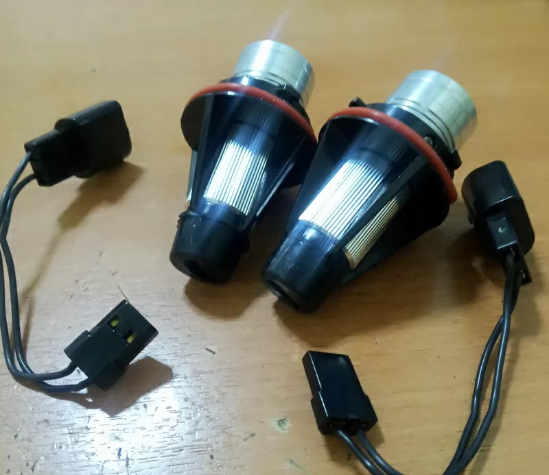 2 шт. светодиодные лампы «ангельские глазки» для BMW по 10ватт лампа. Без ошибок. 3