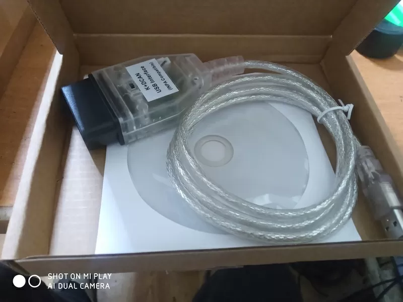 Диагностический кабель для BMW K+DCAN c переключателем. 2