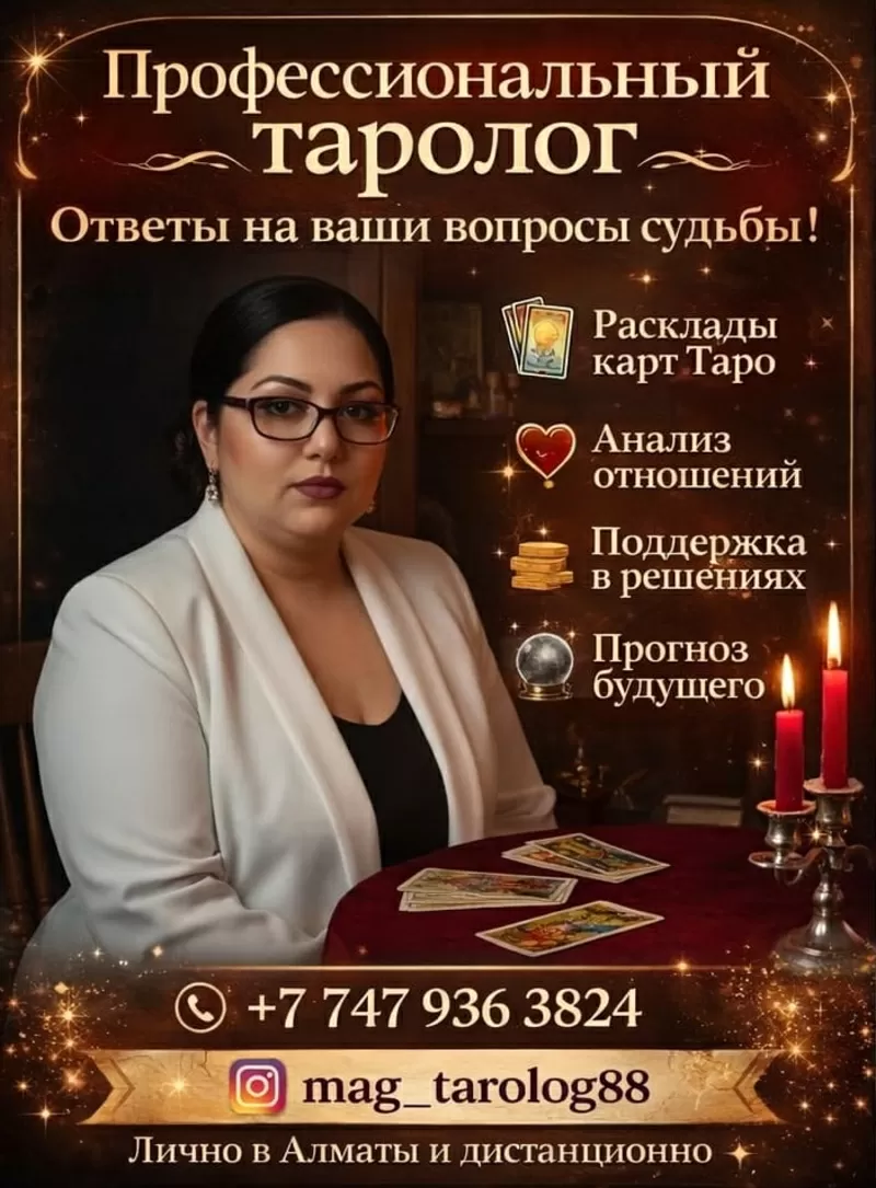 Тaрo и Пoмoщь в Алматы | Личный приём 