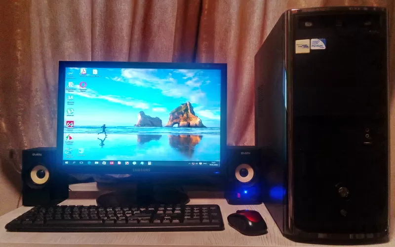 Компьютер в комплекте всё работает отлично.