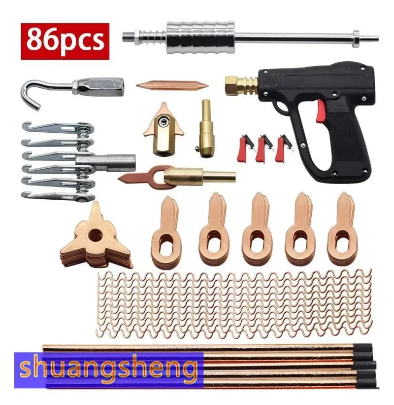 Набор инструмента 81 деталь для кузовных работ. Обратный молоток. и.т.