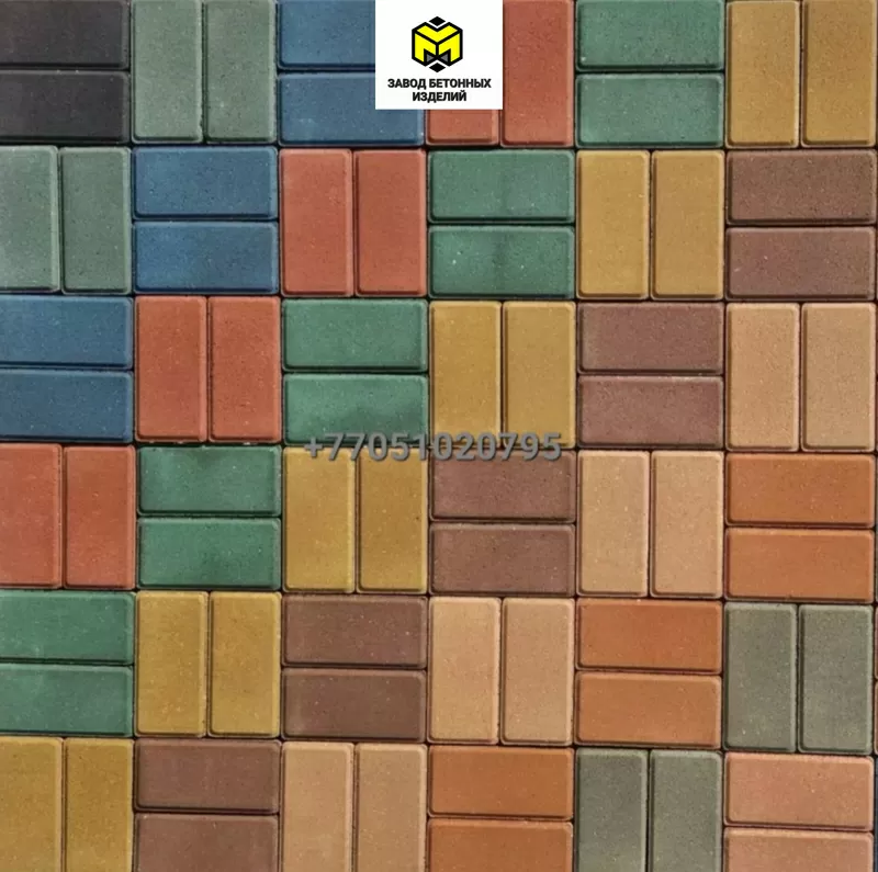 Вибропрессованная брусчатка Алматы-Тротуарная плитка