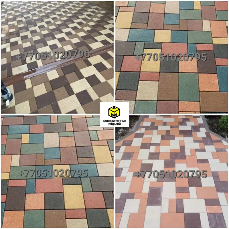 Брусчатка Ландхаус вибропрессованная Алматы 7