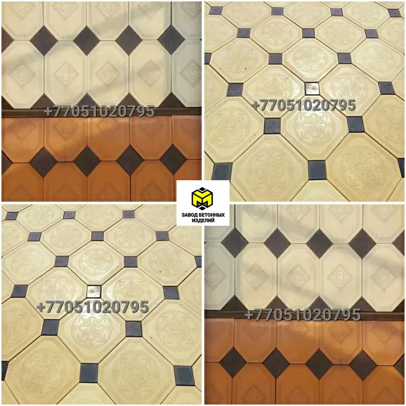 Евробрусчатка мрамор из бетона-Тротуарная плитка 4