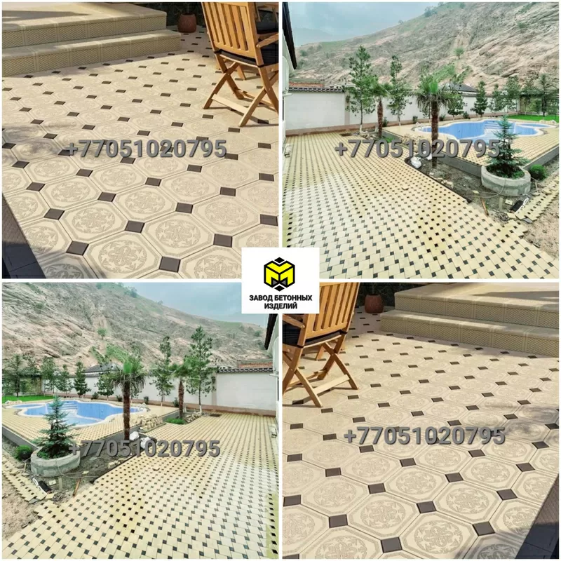 Евробрусчатка мрамор из бетона-Тротуарная плитка 3