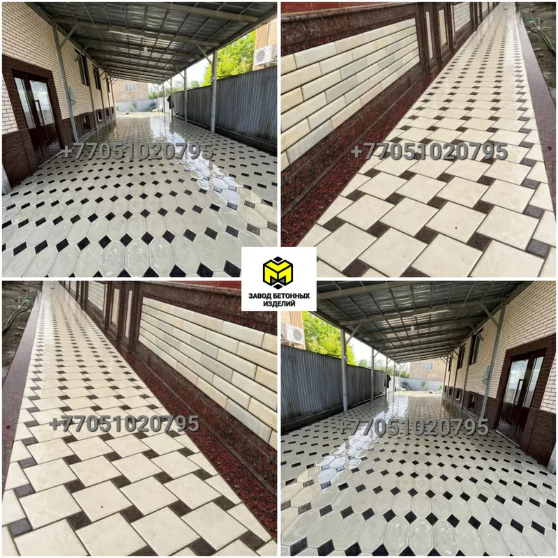 Евробрусчатка мрамор из бетона-Тротуарная плитка 7